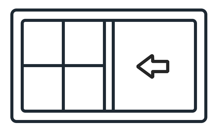 Illustration of how a sliding window opens